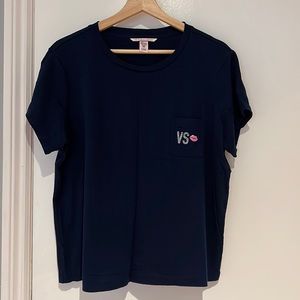 Victoria’s Secret Women’s XL T-shirt in Navy Blue